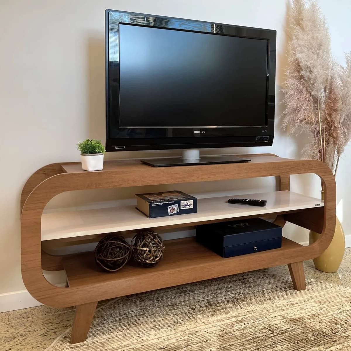 Rack Théo para TV até 60 polegadas - Cinamomo C / Off White