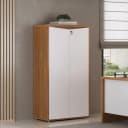 Armário 2 Portas na cor Y37 - Freijó/Branco