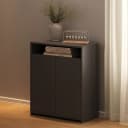 Balcão 2 Portas Cool na cor Preto