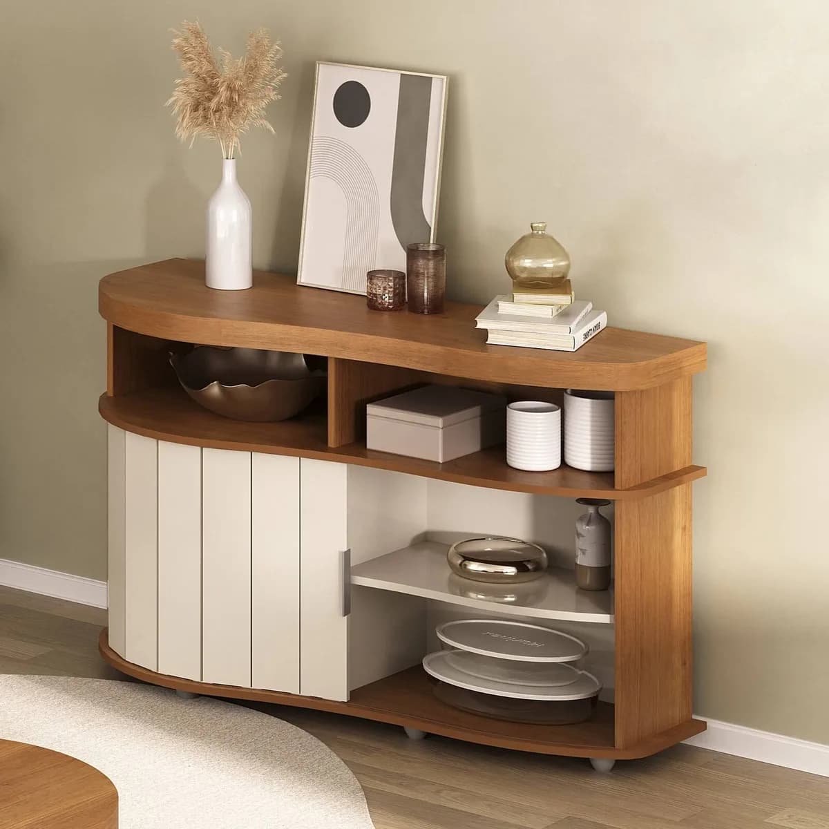 Buffet Magnum - Cinamomo C / Off White - Móveis Curitiba | Moveirama