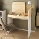 Escrivaninha Mind na cor Carvalho/Branco