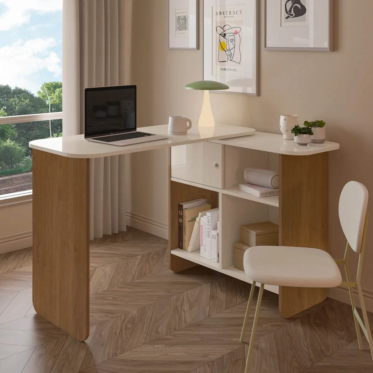 Escrivaninha Flexível Nomad com Tampo Rotativo