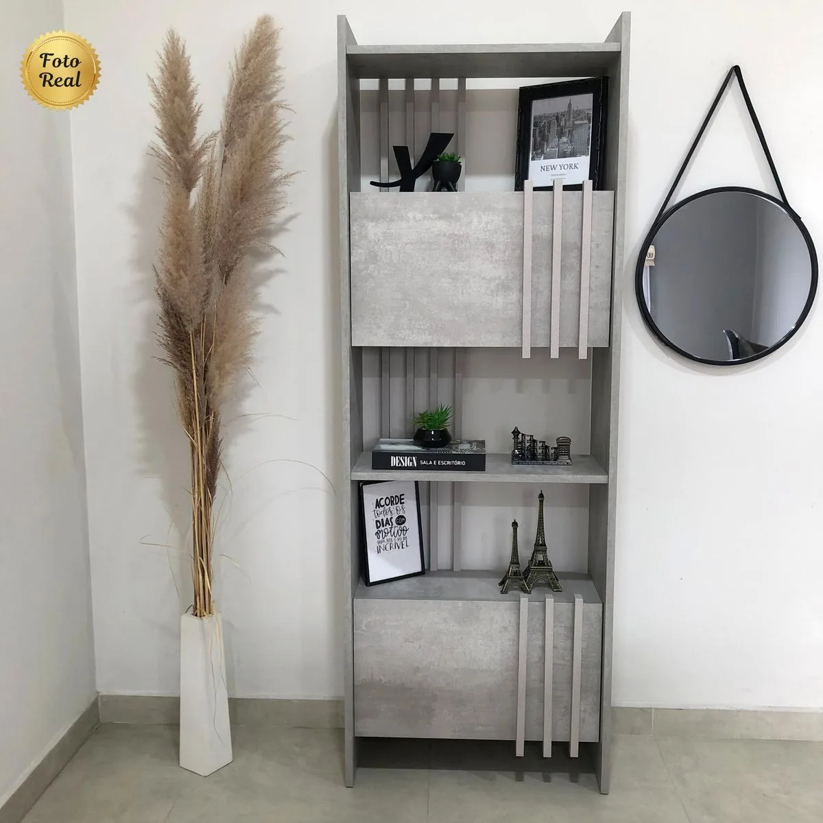 Estante Arbos - Concreto - Móveis Curitiba | Moveirama