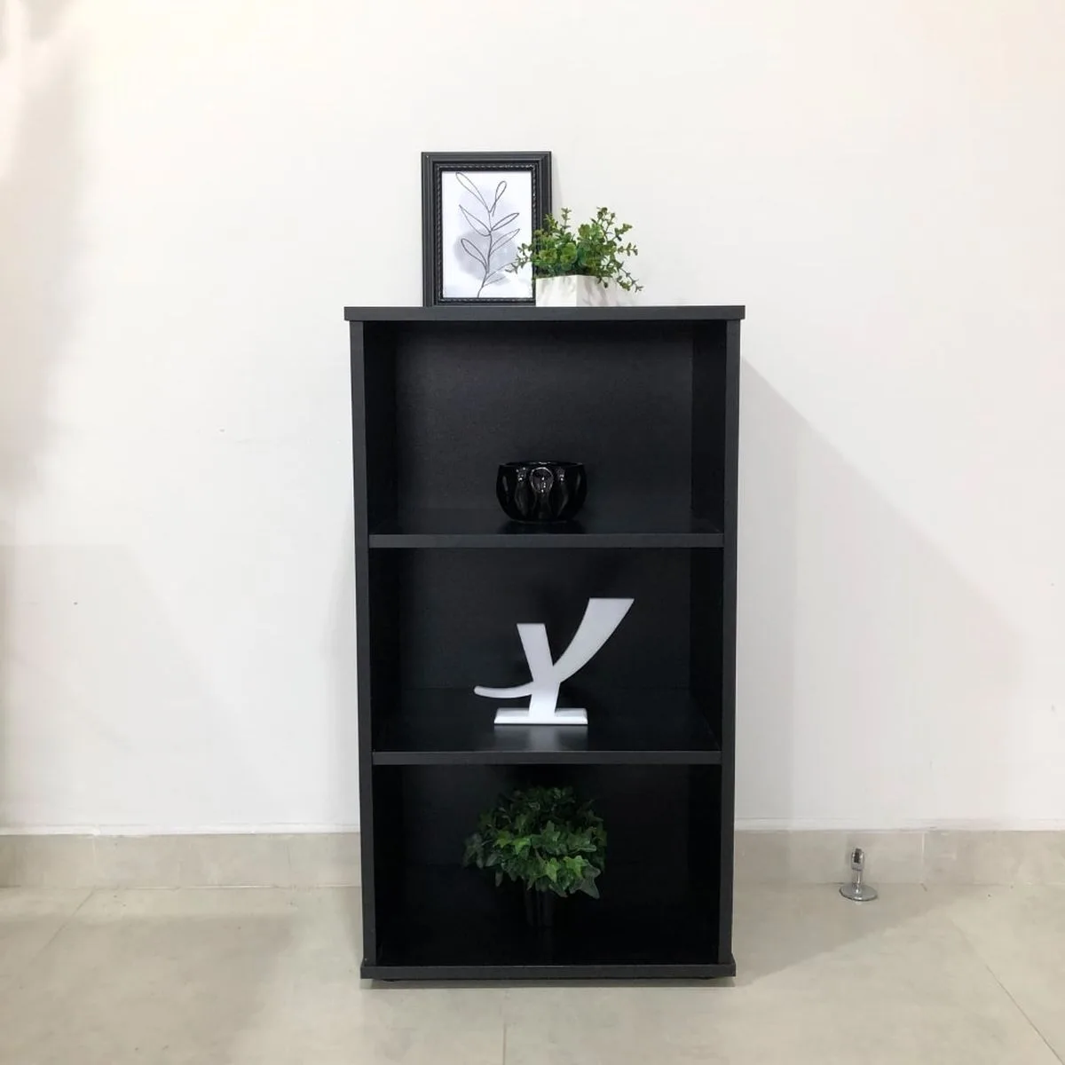 Estante Clean 450x812 - Preto - Móveis Curitiba | Moveirama