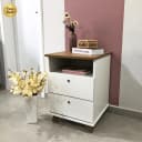 Gaveteiro Day na cor Olmo/Branco