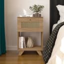 Mesa de Apoio Trama na cor Carvalho