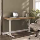 Mesa com Regulagem de Altura Premium na cor Olmo