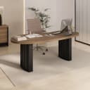 Mesa Tamburaro Organic na cor Nogal/Preto