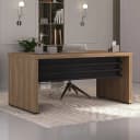 Mesa Tamburato 1600 na cor Nogal/Preto