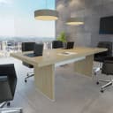 Mesa Tamburato 2000 na cor Carvalho/Branco