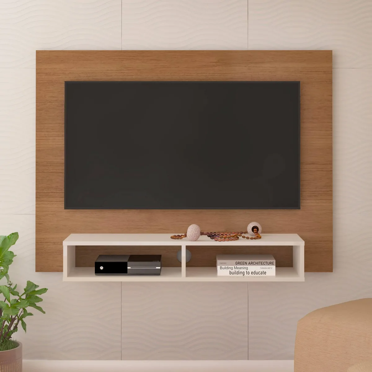 Painel Flash para TV até 50 polegadas - Cinamomo C / Off White