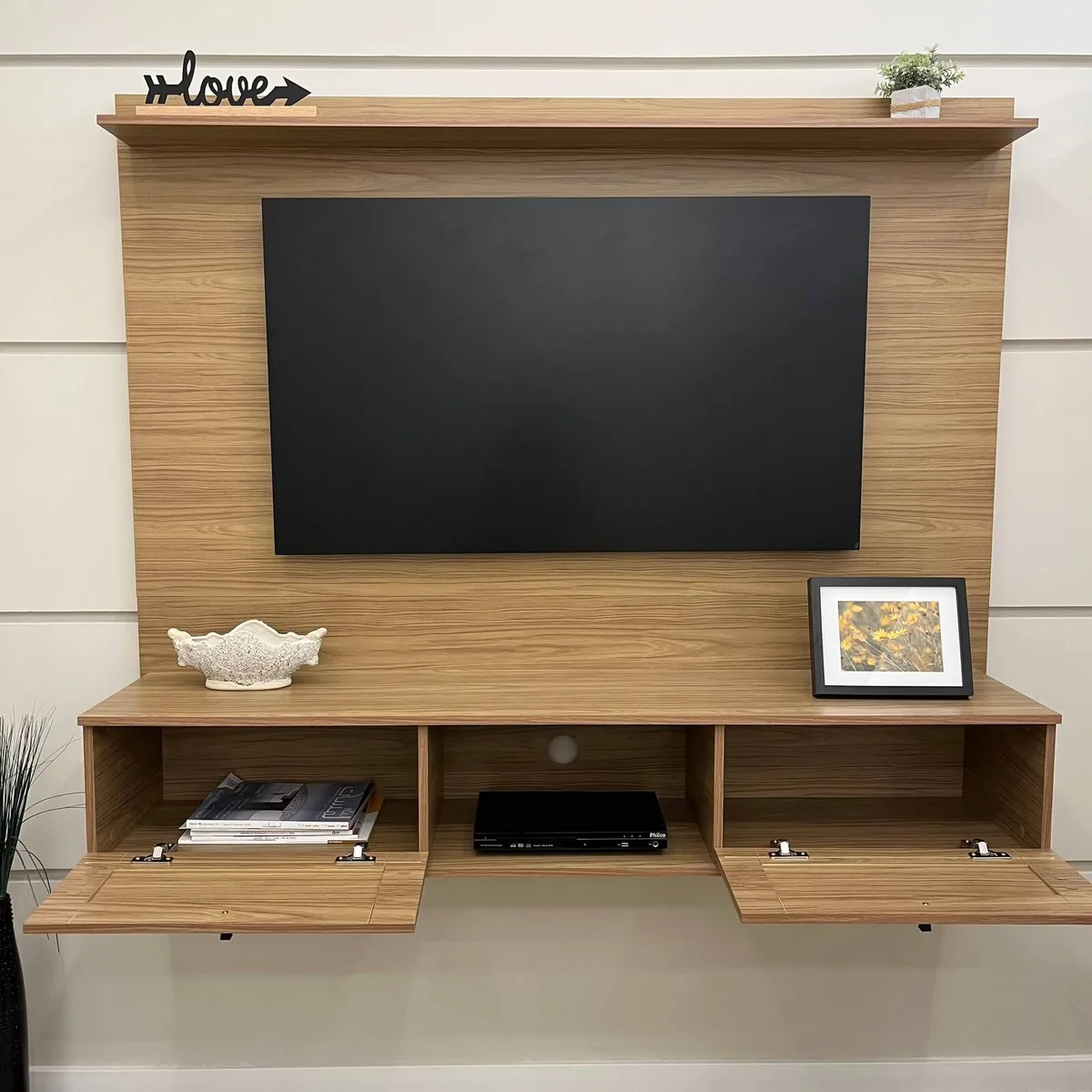 Painel Trama - Carvalho - Móveis Curitiba | Moveirama