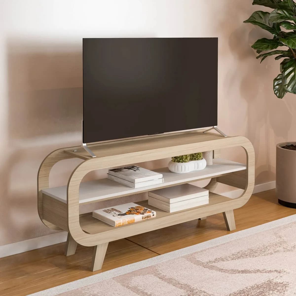 Rack Théo - Naturale - Móveis Curitiba | Moveirama